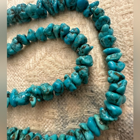 COPY - Vintage Navajo Turquoise Nugget Necklace 20” - 49 grams - Picture 4 of 14
